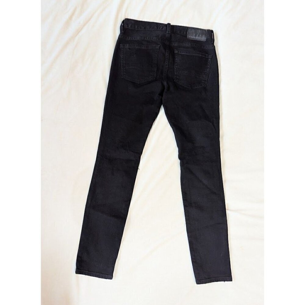 Pacsun Mens Jeans 28 X 30 Stacked Skinny Skate Punk Black Distressed — image 4 of 8